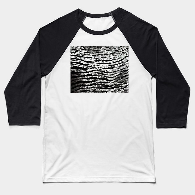 Silver and Black Baseball T-Shirt by HIghlandkings